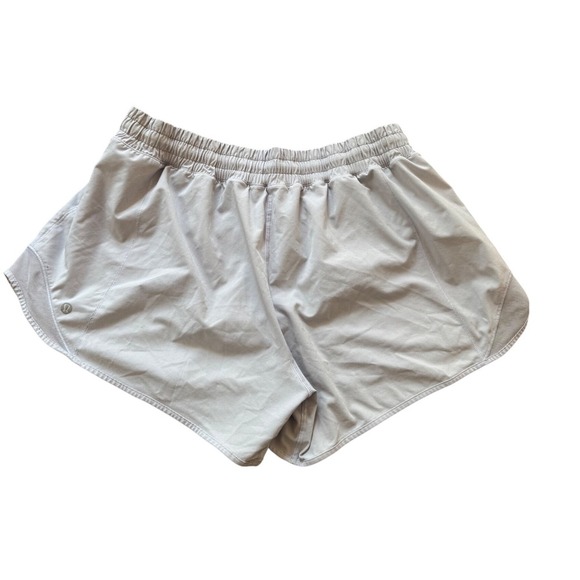 Lululemon Womens Gray Running Shorts Size 14 Athletic Gym Workout - Picture 2 of 4